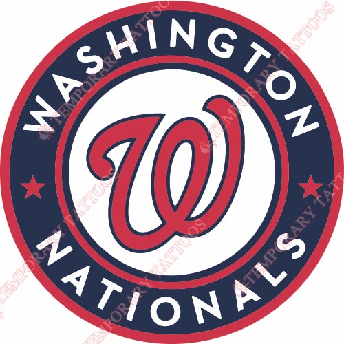 Washington Nationals Customize Temporary Tattoos Stickers NO.2028